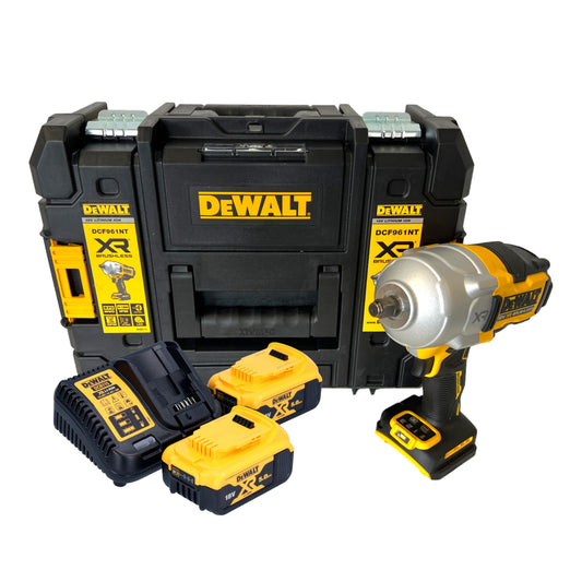 Clé à chocs sans fil DeWalt DCF 961 P2T 18 V 1632 Nm 1/2" sans balai + 2x batterie 5,0 Ah + chargeur + TSTAK