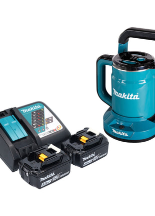 Bouilloire à batterie Makita DKT 360 RM2 36 V (2x 18 V) 0,8 L + 2x batterie 4,0 Ah + chargeur