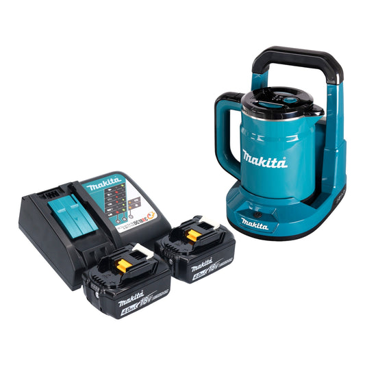 Bouilloire à batterie Makita DKT 360 RM2 36 V (2x 18 V) 0,8 L + 2x batterie 4,0 Ah + chargeur