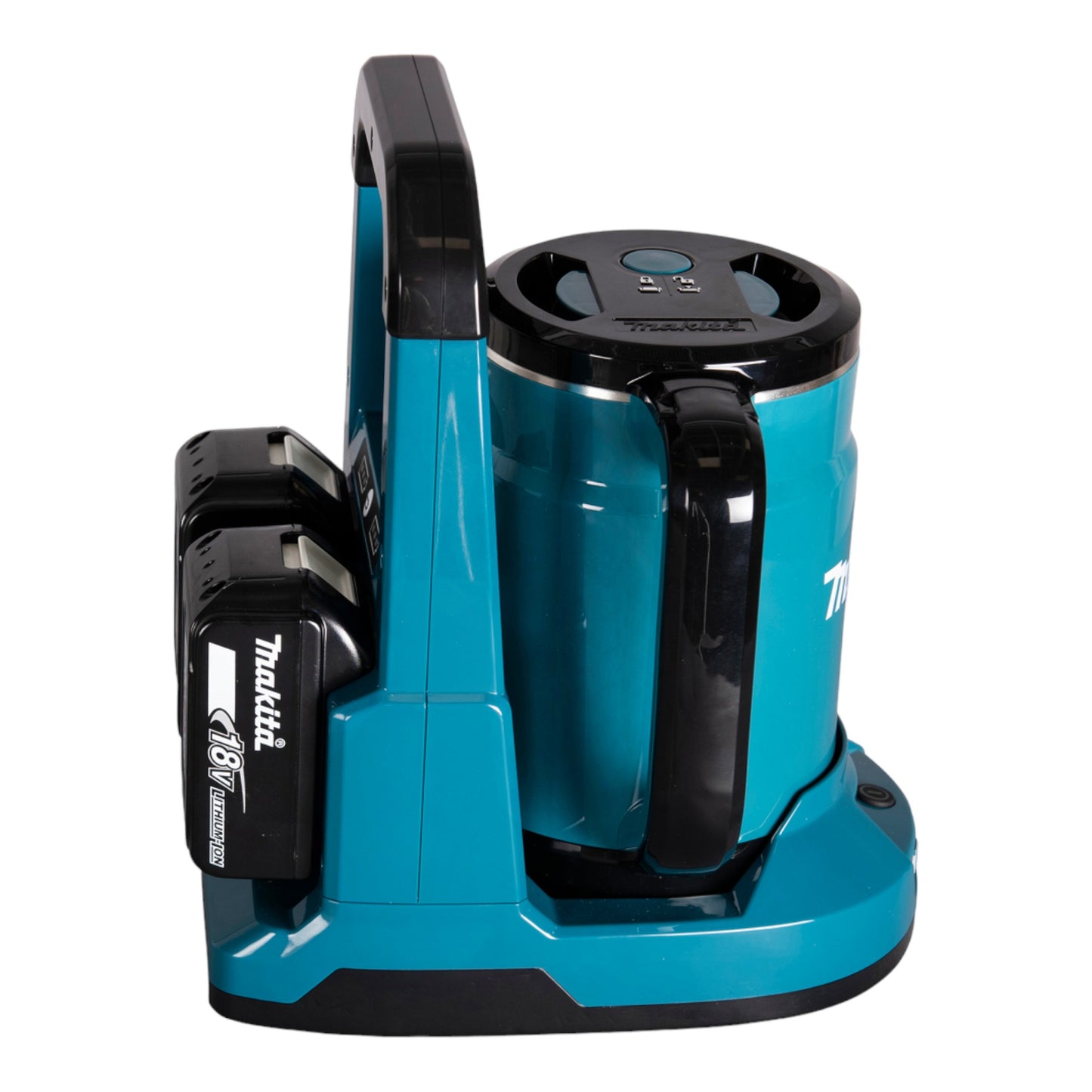 Makita DKT 360 PY2 Akku Wasserkocher 36 V ( 2x 18 V ) 0,8 L  + 2x Akku 1,5 Ah + Doppelladegerät