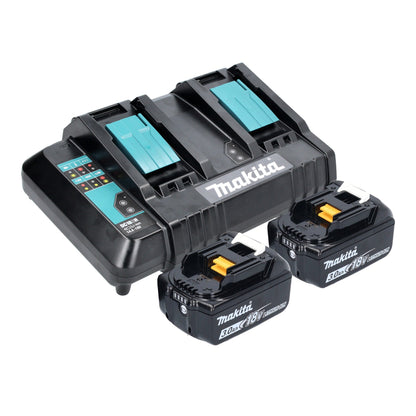 Bouilloire à batterie Makita DKT 360 CF2 36 V (2x 18 V) 0,8 L + 2x batterie 3,0 Ah + double chargeur