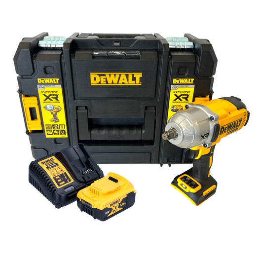 DeWalt DCF 900 P1T Akku Schlagschrauber 18 V 1396 Nm 1/2" + 1x Akku 5,0 Ah + Ladegerät + TSTAK