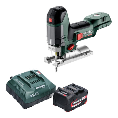 Scie sauteuse à batterie Metabo ST 18 LT 130 BL 18 V 130 mm sans balais + 1x batterie 4,0 Ah + chargeur