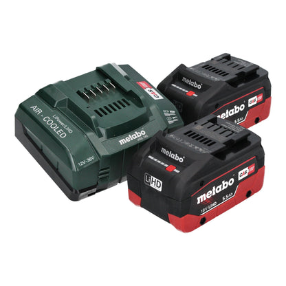 Scie sauteuse Metabo ST 18 LT 130 BL sans balais 18 V 130 mm + 2 batteries LiHD 5,5 Ah + chargeur