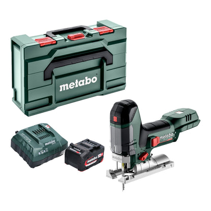 Scie sauteuse sans balais Metabo ST 18 LT 130 BL 18 V 130 mm sans balais + 1x batterie 4,0 Ah + chargeur + Metabox