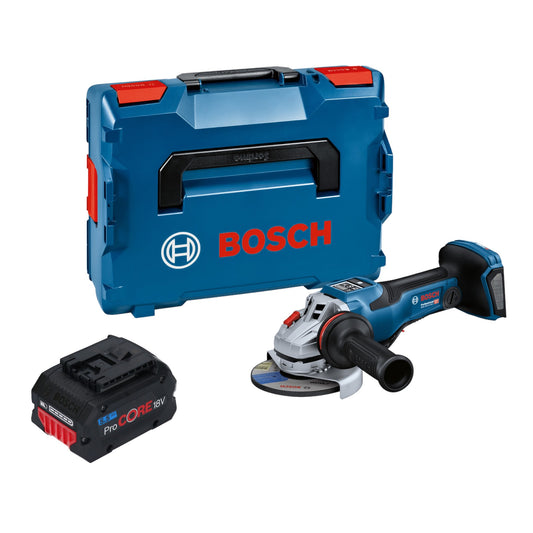 Bosch GWS 18V-15 PSC Professional Akku Winkelschleifer 18 V 125 mm BITURBO Brushless + 1x ProCORE Akku 5,5 Ah + L-Boxx - ohne Ladegerät