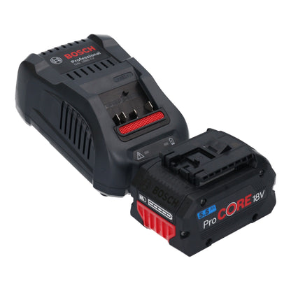 Meuleuse d'angle sur batterie Bosch GWS 18V-15 PSC Professional 18 V 125 mm BITURBO brushless + 1x batterie ProCORE 5,5 Ah + chargeur + L-Boxx