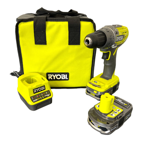 Perceuse-visseuse sans fil Ryobi R18DD3-215S 18 V 50 Nm (5133003774) + 2x batteries 1,5 Ah + chargeur + sac