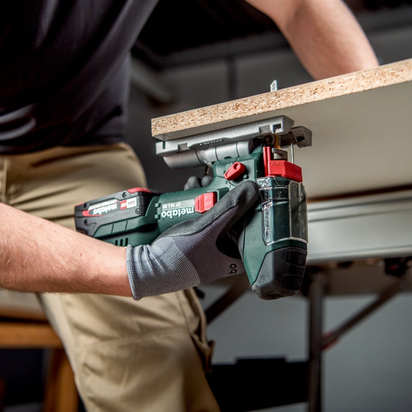 Metabo ST 18 L 90 Akku Stichsäge 18 V 90 mm + 1x Akku 4,0 Ah + Metabox - ohne Ladegerät