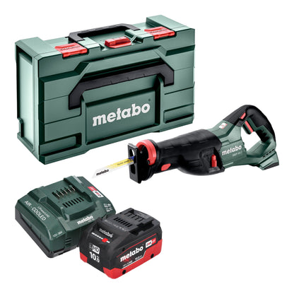 Scie sabre à batterie Metabo SSEP 18 LT 18 V 32 mm + 1 batterie LiHD 10,0 Ah + chargeur + Metabox