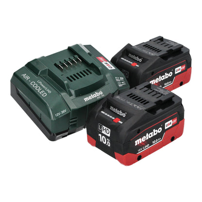 Scie sabre à batterie Metabo SSEP 18 LT 18 V 32 mm + 2x batterie LiHD 10,0 Ah + chargeur + Metabox