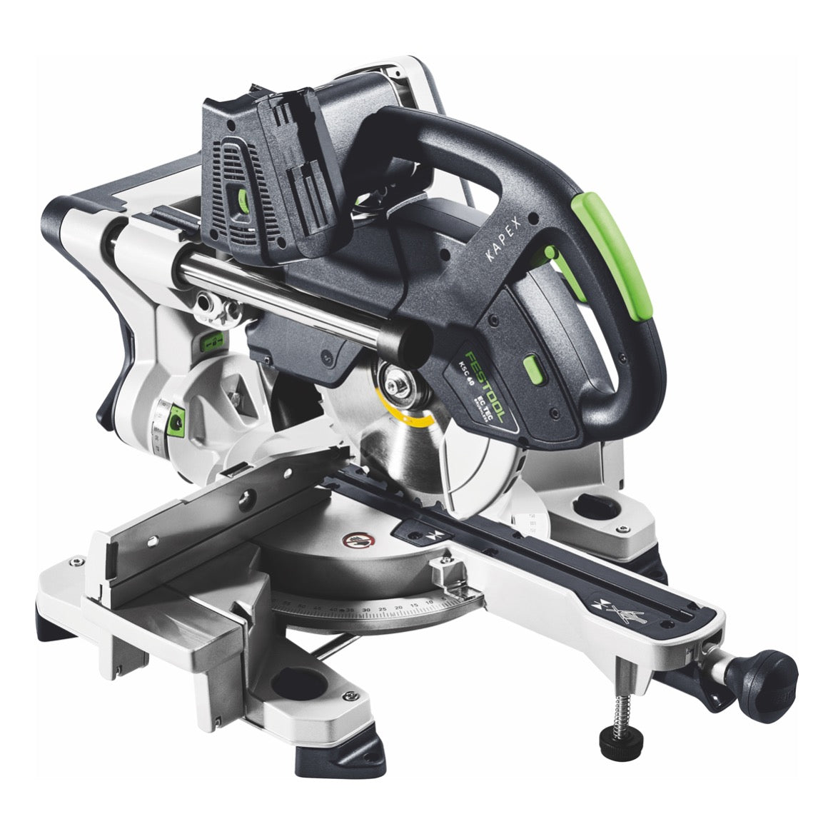 Festool KSC 60 EB-Basic KAPEX Akku Kapp Zugsäge 18 V / 36 V 216 mm Brushless + 2x Akku 5,0 Ah - ohne Ladegerät