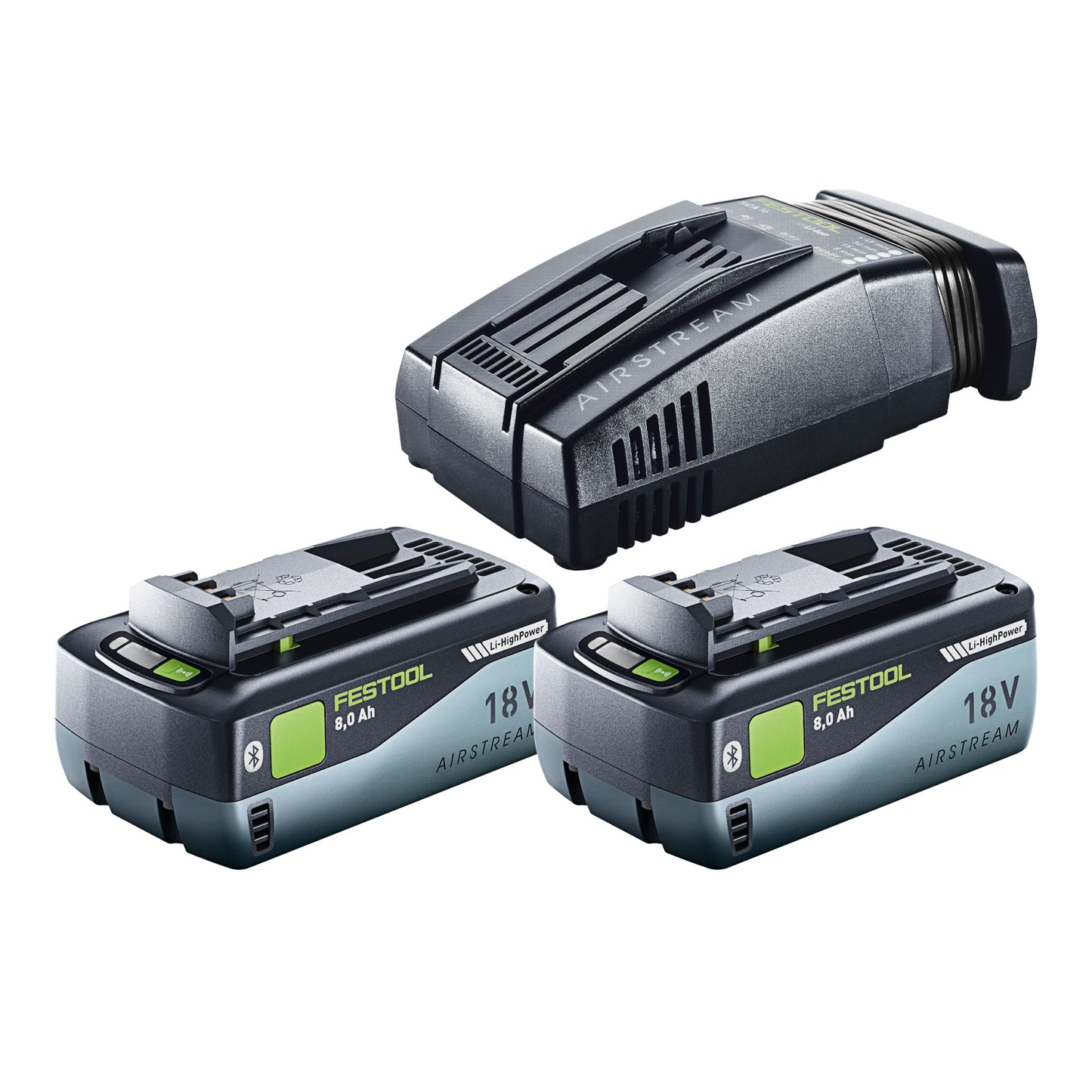 Marteau perforateur sans fil Festool BHC 18-Basic 18 V 1,8 J SDS Plus sans balais + 2 batteries 8,0 Ah + chargeur rapide + systainer