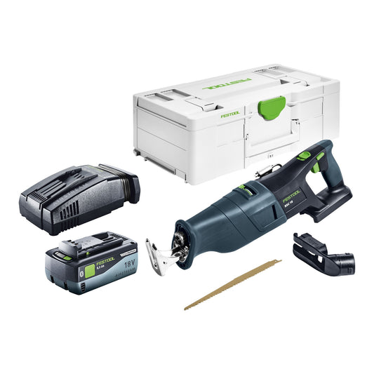 Festool RSC 18 EB-Basic Akku Säbelsäge 18 V Brushless + 1x Akku 8,0 Ah + Schnellladegerät + Systainer