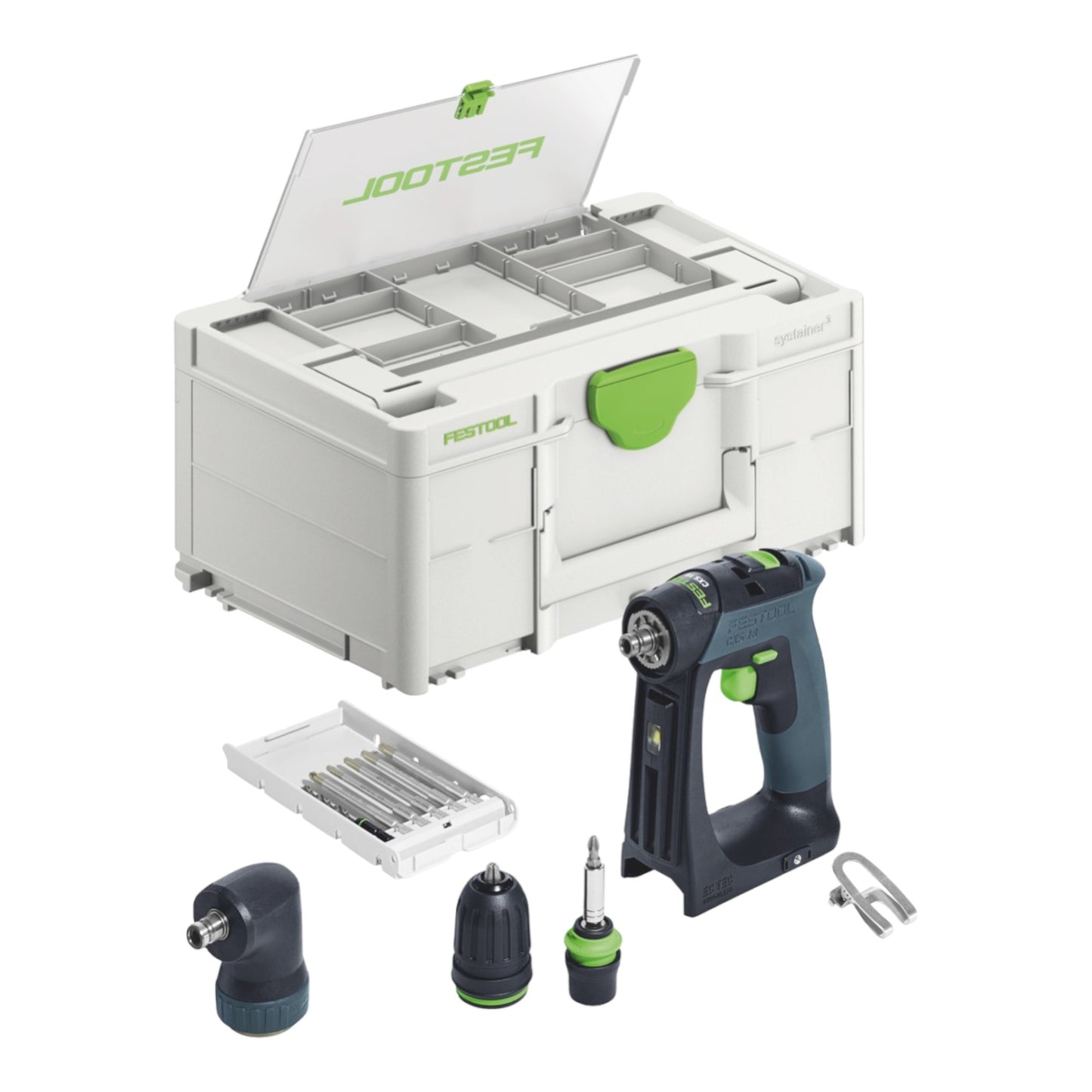 Festool CXS 18 Basic Set perceuse-visseuse sans fil 18 V 40 Nm sans balais + 1 batterie 4,0 Ah + chargeur rapide + Systainer