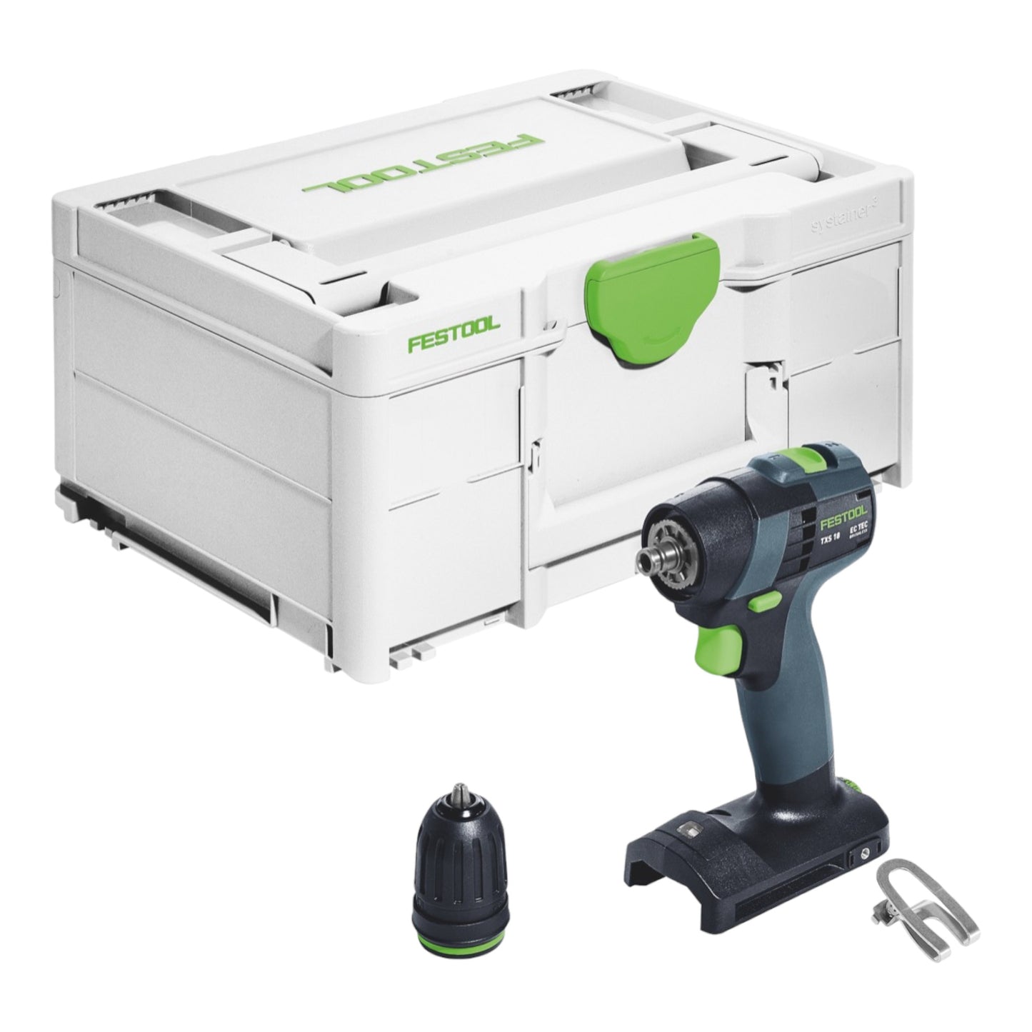 Festool TXS 18-Basic Akku Bohrschrauber 18 V 40 Nm Brushless + 1x Akku 4,0 Ah + Schnellladegerät + Systainer