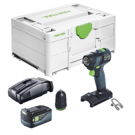 Festool TXS 18-Basic perceuse-visseuse sans fil 18 V 40 Nm sans balais + 1x batterie 5,0 Ah + chargeur rapide + systainer