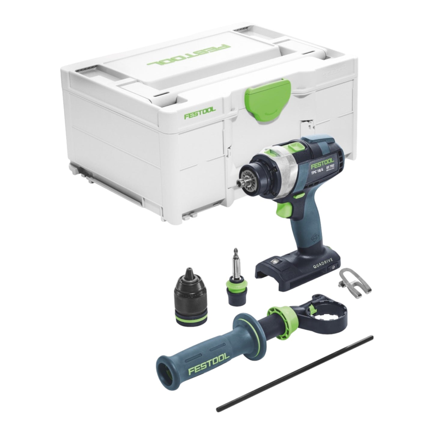 Festool TPC 18/4 I-Basic Akku Schlagbohrschrauber 18 V 75 Nm + 1x Akku 4,0 Ah + Schnellladegerät + Systainer