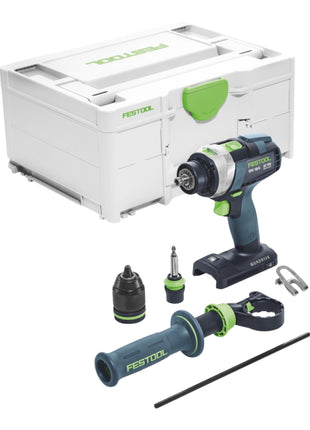 Perceuse à percussion sans fil Festool TPC 18/4 I-Basic 18 V 75 Nm + 2 batteries 4,0 Ah + chargeur rapide + systainer