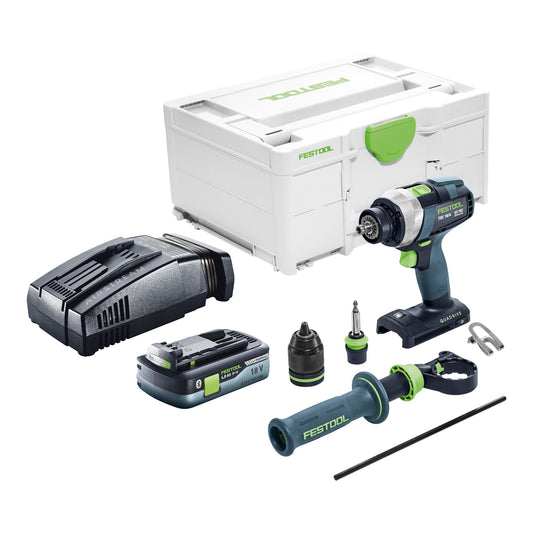 Festool TDC 18/4 I-Basic perceuse-visseuse sans fil 18 V 75 Nm sans balais + 1x batterie 4,0 Ah + chargeur rapide + systainer