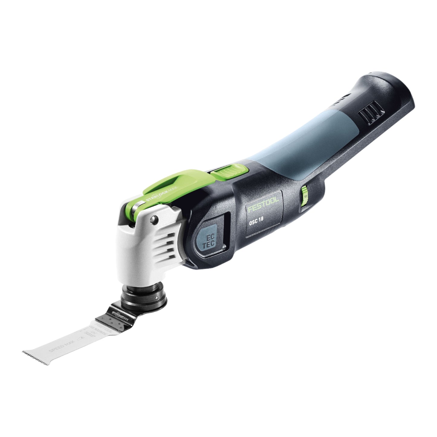 Festool VECTURO OSC 18 E-Basic Set Akku Oszillierer 18 V Starlock Max Brushless + 2x Akku 4,0 Ah + Schnellladegerät + Systainer