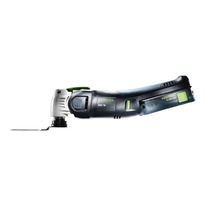 Festool VECTURO OSC 18 E-Basic Set Akku Oszillierer 18 V Starlock Max Brushless + 2x Akku 4,0 Ah + Schnellladegerät + Systainer