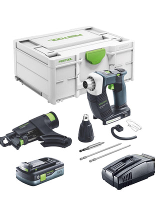 Festool DURADRIVE DWC 18-4500 Basic visseuse de chantier sans fil 18 V 14 Nm sans balais + 1x batterie 4,0 Ah + chargeur rapide + systainer