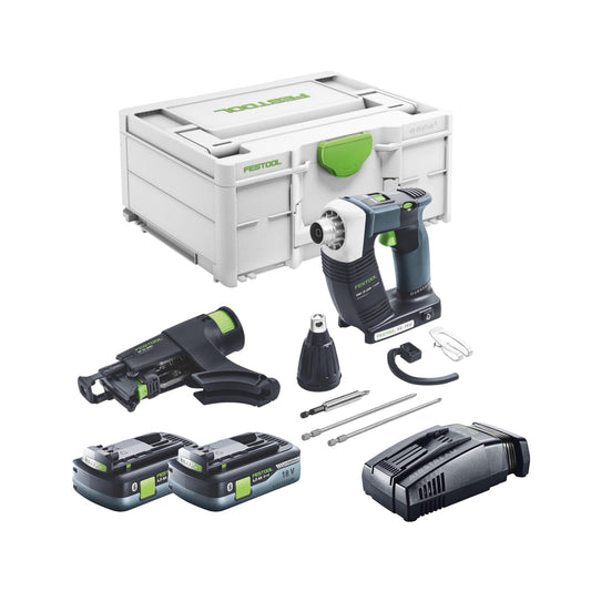 Festool DURADRIVE DWC 18-4500 Basic visseuse de chantier sans fil 18 V 14 Nm sans balais + 2x batteries 4,0 Ah + chargeur rapide + systainer