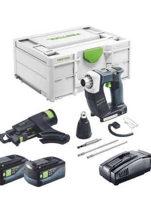 Festool DURADRIVE DWC 18-4500 Basic visseuse de chantier sans fil 18 V 14 Nm sans balais + 2x batteries 5,0 Ah + chargeur rapide + systainer