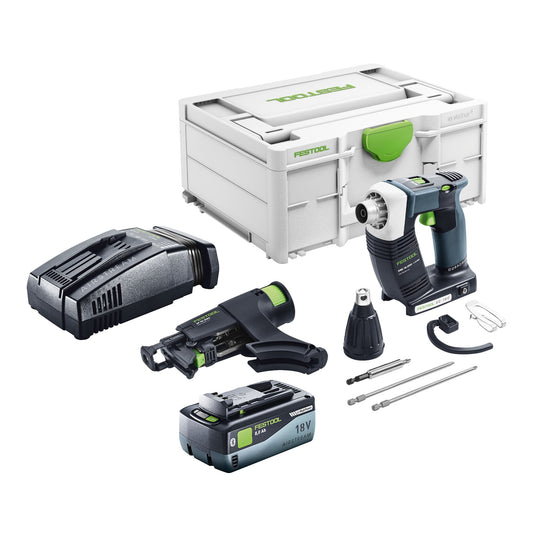 Festool DURADRIVE DWC 18-2500 Basic visseuse de chantier sans fil 18 V 18 Nm sans balais + 1x batterie 8,0 Ah + chargeur rapide + systainer