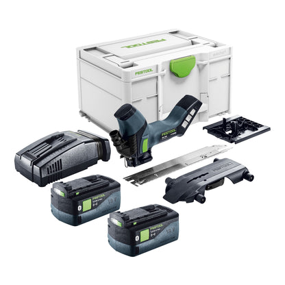 Festool ISC 240 EB-Basic Akku Dämmstoffsäge 18 V 240 mm + 2x Akku 5,0 Ah + Schnellladegerät + Systainer