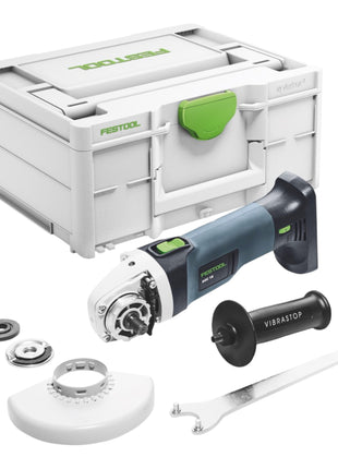 Meuleuse d'angle sur batterie Festool AGC 18-125 EB-Basic 18 V 125 mm sans balais + 1x batterie 4,0 Ah + chargeur rapide + systainer