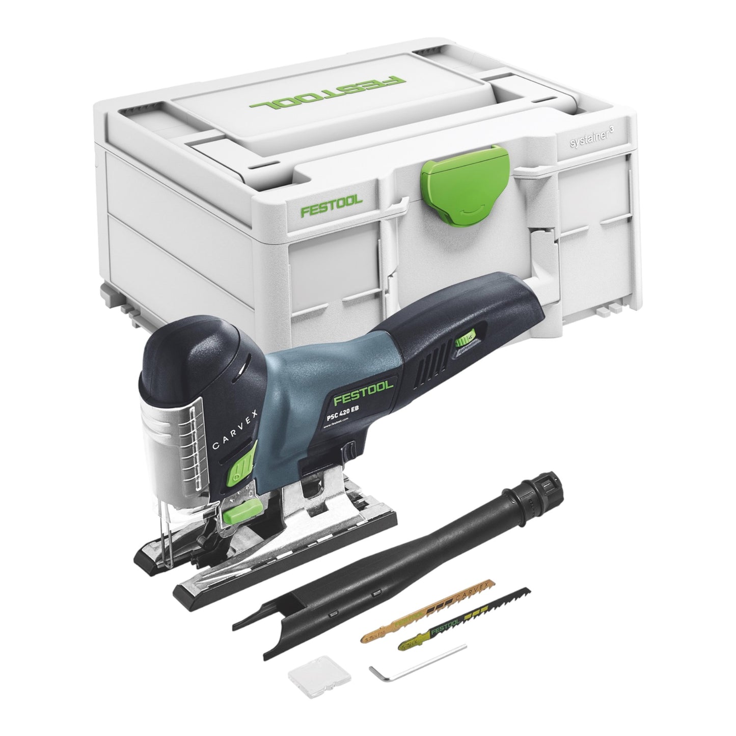 Festool CARVEX PSC 420 EB-Basic Akku Pendelstichsäge 18 V 120 mm Brushless + 2x Akku 5,0 Ah + Schnellladegerät + Systainer