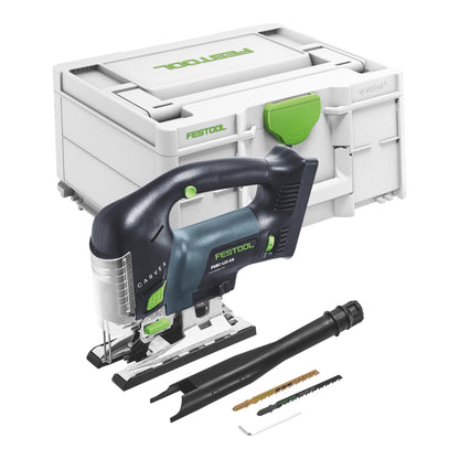 Scie sauteuse pendulaire sans fil Festool CARVEX PSBC 420 EB-Basic 18 V 120 mm sans balais + 2x batterie 8,0 Ah + chargeur rapide + systainer