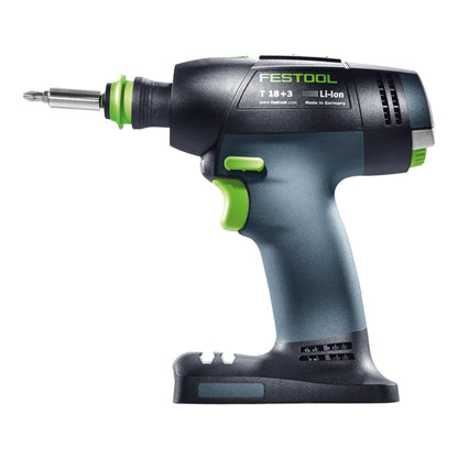 Festool T 18+3 Basic perceuse-visseuse sans fil 18 V 50 Nm sans balais + 2 batteries 4,0 Ah + chargeur rapide + systainer