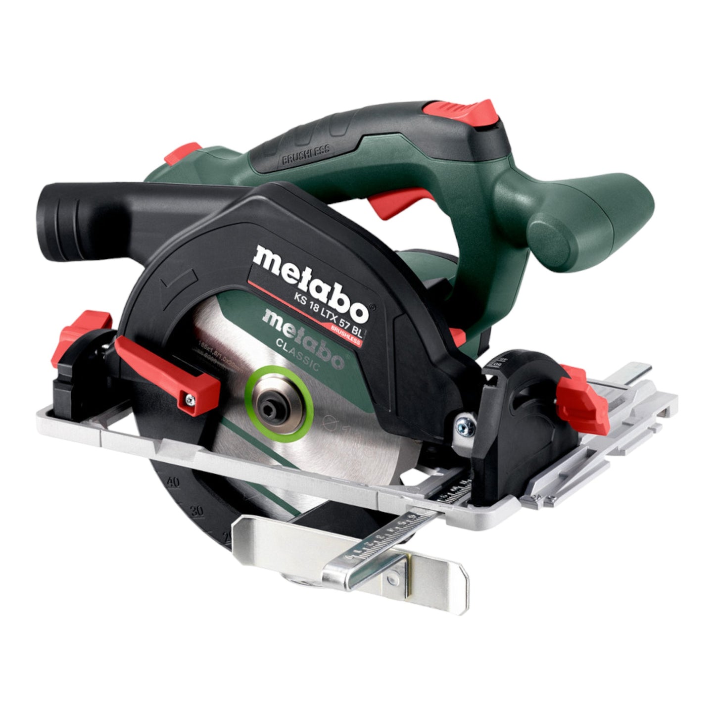 Metabo KS 18 LTX 57 BL Akku Handkreissäge 18 V 57 mm + 2x LiHD Akku 5,5 Ah + Ladegerät + Metabox