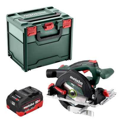 Scie circulaire sur batterie Metabo KS 18 LTX 57 BL 18 V 57 mm + 1x batterie LiHD 8,0 Ah + Metabox - sans chargeur