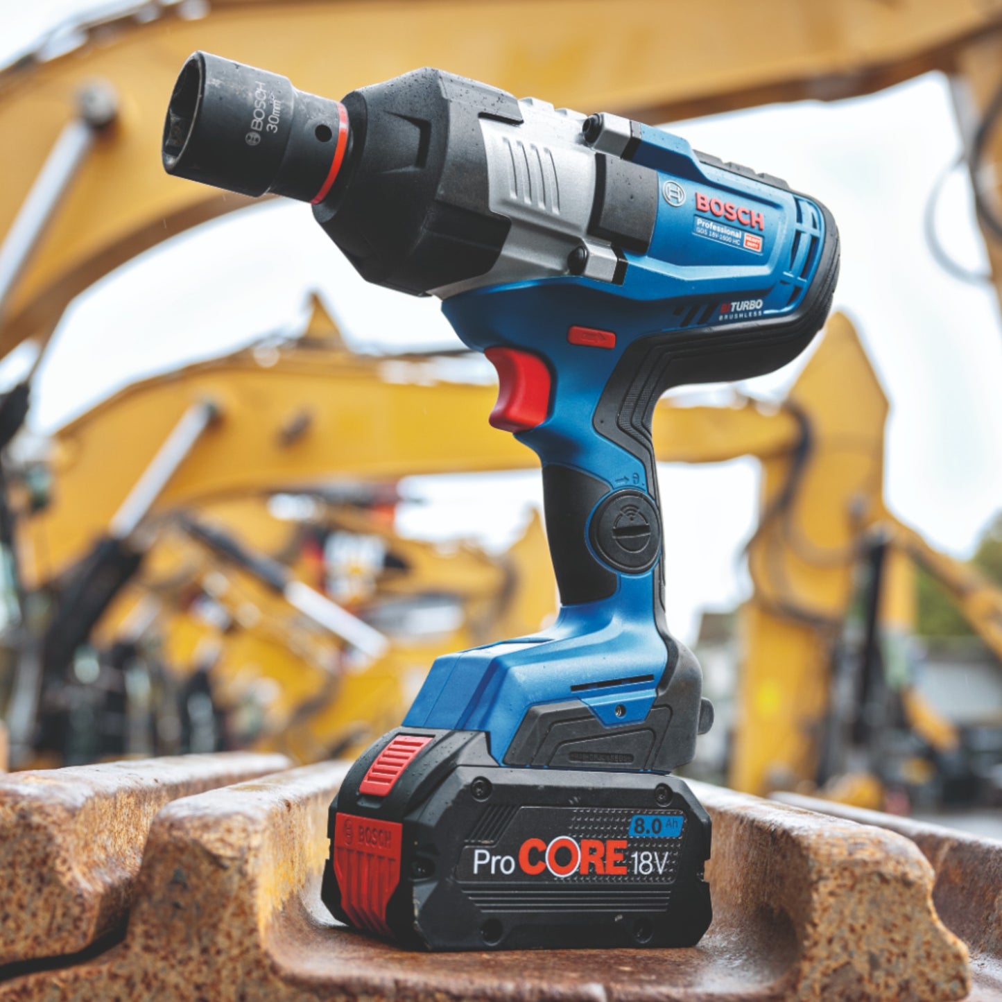 Bosch GDS 18V-1600 HC Professional Akku Schlagschrauber 18 V 1600 Nm 3/4'' BITURBO Brushless ( 06019M1001 ) + L-Boxx - ohne Akku, ohne Ladegerät