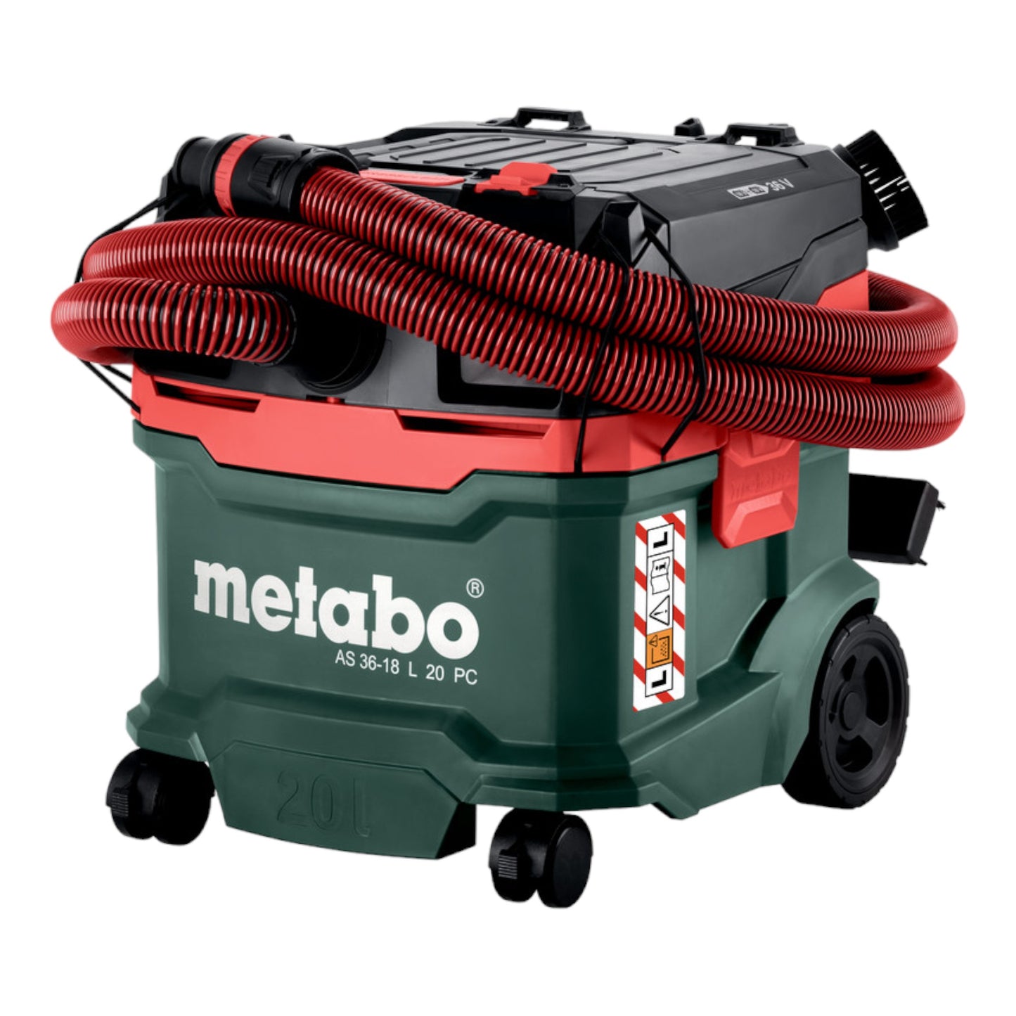 Metabo AS 36 18 L 20 PC Akku Nass Trocken Sauger 36 V ( 2x 18 V ) 20 L + 2x LiHD Akku 5,5 Ah - ohne Ladegerät