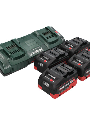 Metabo AS 36 18 L 20 PC batterie aspirateur eau et poussière 36 V (2x 18 V) 20 L + 4x batterie LiHD 5,5 Ah + double chargeur