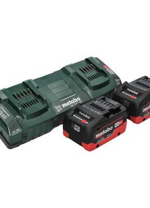 Metabo AS 36 18 L 20 PC batterie aspirateur eau et poussière 36 V (2x 18 V) 20 L + 2x batterie LiHD 8,0 Ah + double chargeur