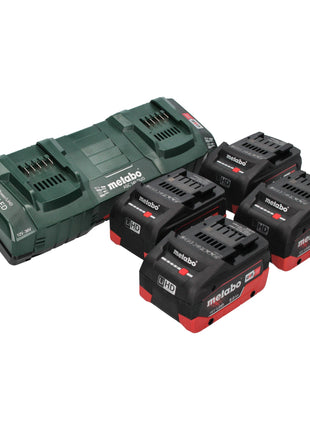 Metabo AS 36 18 L 20 PC batterie aspirateur eau et poussière 36 V (2x 18 V) 20 L + 4x batterie LiHD 8,0 Ah + double chargeur