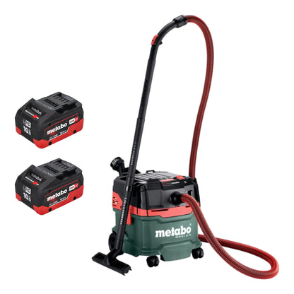 Metabo AS 36 18 L 20 PC batterie aspirateur eau et poussière 36 V (2x 18 V) 20 L + 2x batterie LiHD 10,0 Ah - sans chargeur