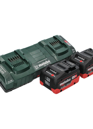 Metabo AS 36 18 L 20 PC batterie aspirateur eau et poussière 36 V (2x 18 V) 20 L + 2x batterie LiHD 10,0 Ah + double chargeur