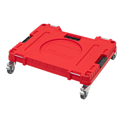 Plateforme de transport Qbrick System ONE 2.0 Atelier RED Ultra HD 625 x 503 x 160 mm 120 kg avec roues pivotantes en métal et frein