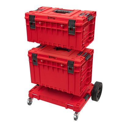 Plateforme de transport Qbrick System ONE 2.0 Allterrain RED Ultra HD 750 x 542 x 223 mm 120 kg avec roues pivotantes en métal et frein