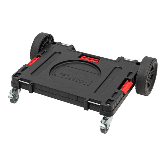 Plateforme de transport Qbrick System ONE 2.0 Allterrain 750 x 542 x 223 mm 120 kg avec roues pivotantes en métal et frein