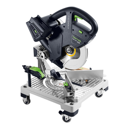 Festool SYMC 70 4,0 EBI-Plus SYMMETRIC Akku Leistensäge 36 V ( 2 x 18 V ) 216 mm ( 577464 ) + 2x Akku 4,0 Ah + Doppelladegerät + Systainer