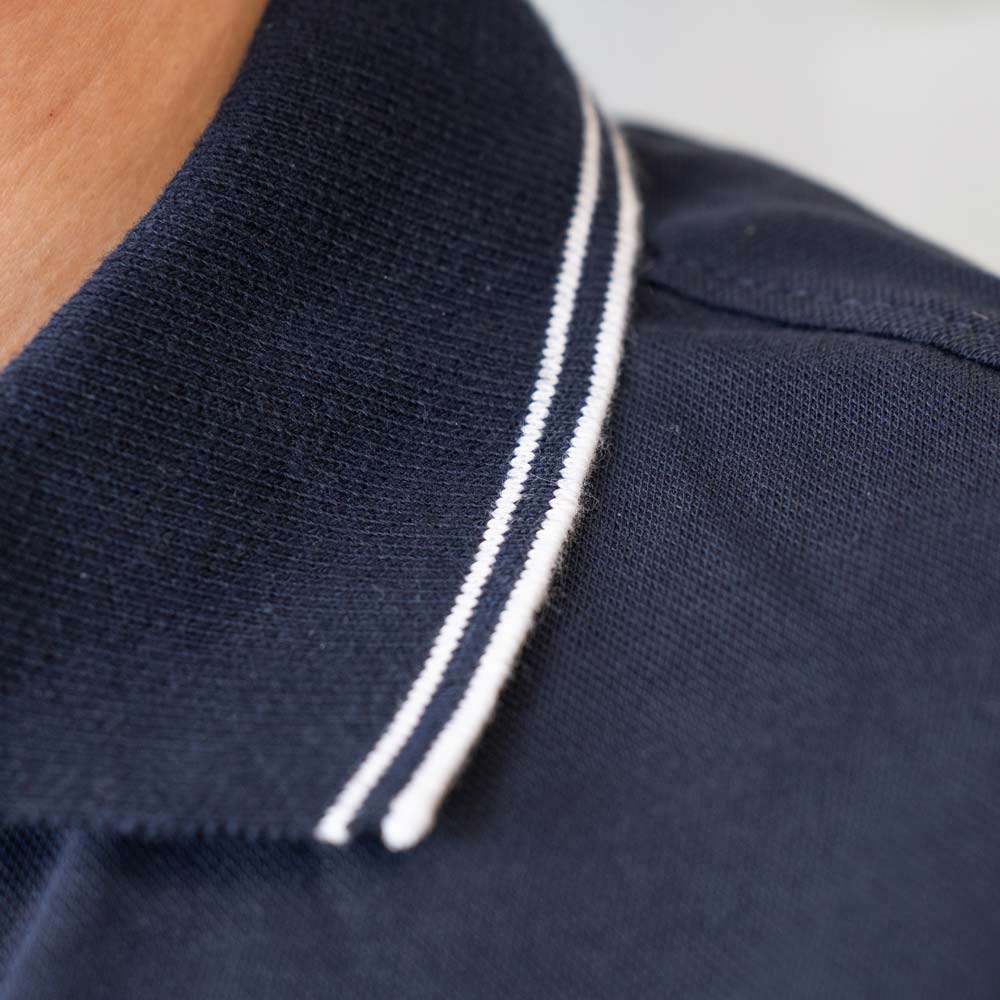 L-Boxx Herren Polo Shirt navy / white Größe XL