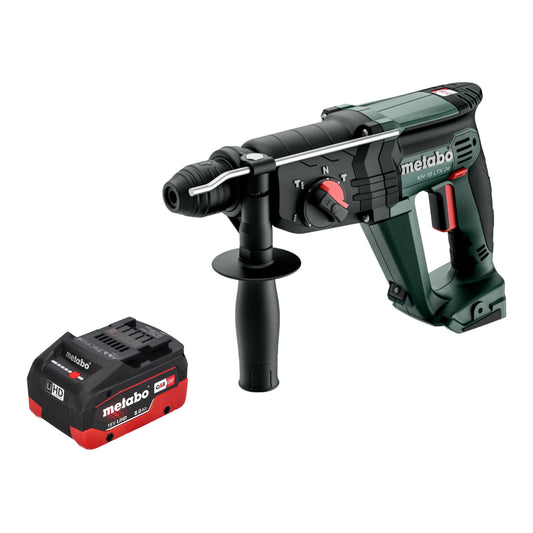 Marteau combiné à batterie Metabo KH 18 LTX 24 18 V 2,1 J SDS Plus + 1 batterie LiHD 8,0 Ah - sans chargeur